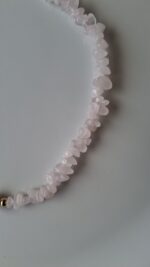 Girocollo quarzo rosa e perla - immagine 4