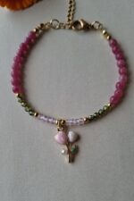 Bracciale giada e zirconi - immagine 3