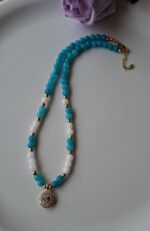 Collana con giada e pendente di cristallo - immagine 3