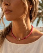 Girocollo giada rosa - immagine 2