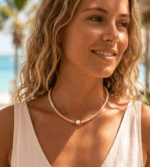 Girocollo Perle e Corallo rosa - immagine 2