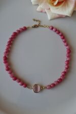 Girocollo giada rosa