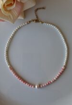 Girocollo Perle e Corallo rosa - immagine 3