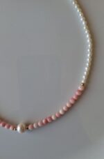 Girocollo Perle e Corallo rosa - immagine 5