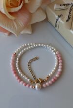 Girocollo Perle e Corallo rosa