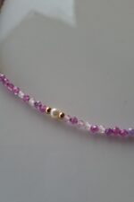 Girocollo di Zirconi multicolor e Perline di fiume - immagine 5