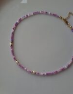 Girocollo di Zirconi multicolor e Perline di fiume - immagine 3