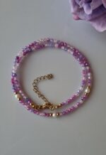 Girocollo di Zirconi multicolor e Perline di fiume - immagine 6