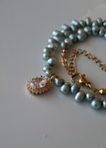 Girocollo Perle azzurro - immagine 3