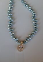 Girocollo Perle azzurro - immagine 4