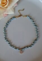 Girocollo Perle azzurro - immagine 5